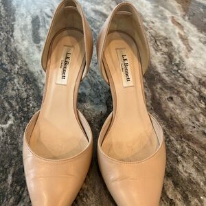 LK Bennett Beige Leather Heels, 37.5 (have wear but GUC)